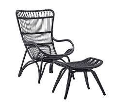 The lounge chair is big and cozy enough for an afternoon nap. Monet Rattan Chair And Ottoman Pottery Barn