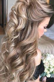 Beautiful Half Up Half Down For Long Hair Long Curly Halfuphalfdown Mother Of The Bride Hair Curly Hair Styles Easy Long Hair Wedding Styles