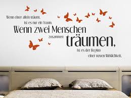 Wandsprüche fürs schlafzimmer habe einige bilder, die sich darauf beziehen einander. Wandtattoo Wenn Zwei Menschen Traumen Bei Homesticker De