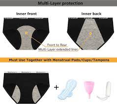 Nalwort Teen Girls Period Underwear Menstrual Period Panties Leak
