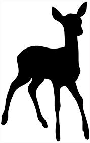 Deer Silhouette Print Silhouette Clip Art Animal Silhouette Animal Stencil