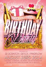 Birthday Party Flyer Templates Psd Free 20 Beautifully Designed Psd Birthday Party Flyer Templates Party Flyer Flyer Template Birthday Design