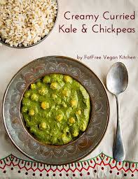 Creamy Curried Kale And Chickpeas Indian Food Recipes Vegan Main Dishes Whole Food Recipes