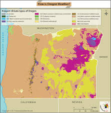 Map Of Climate Types Of Oregon Answers