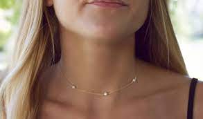 Dainty Pearl Choker Necklace Tiny Pearl Necklace Gold Etsy Tiny Pearl Necklace Gold Pearl Necklace Key Pendant Necklace