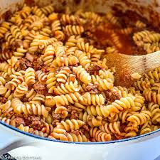 Cooking up about a 12oz bison burger mixed with about 2oz of 82/20 ground meat to help it not be so dry. Ground Bison Pasta Easy Weeknight Dinner Recipe Seanna S Kitchen