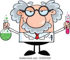 Mad Scientist Professor Holding Bottle Flask Stock Vector (Royalty Free)  151337624 | Shutterstock