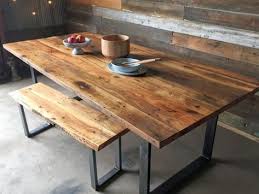 Industrial Modern Reclaimed Wood Dining Table U Shaped Metal Industrial Modern Dining Table Reclaimed Wood Dining Table Wood Dining Table