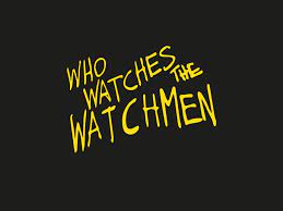 The phrases who will watch the watchmen? was written by the roman poet juvenal. Who Watches The Watchmen Vector Logo Logowik Com