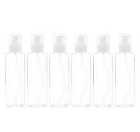 TRENDBOX 6 Pack Plastic Empty Bottles with Duckbill Pump Cap for Shampoo,  Lotions, Liquid Body Soap, Cream (1 oz / 30 ml)