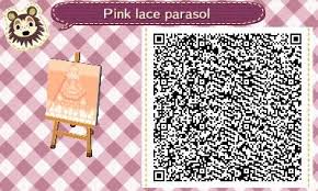 Animal Crossing Pink Lace Parasol Animal Crossing Qr Acnl Paths Animal Crossing
