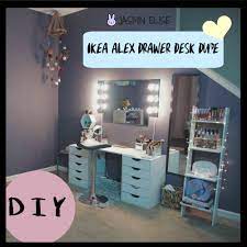 How To Ikea Alex Drawer Desk Dupe Diy Youtube Alex Drawer Ikea Alex Drawers Drawers