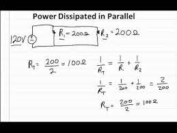 P (power dissipated) = v 2 (voltage) ÷ r (resistance) so, using the above circuit diagram as our reference, we can apply these formulas to determine the power dissipated by the resistor. Power Dissipated In Parallel Youtube