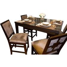 Dining sets dining tables dining chairs & benches bar & counter stools cabinets & storage bars & carts shop all. Value City Furniture Espresso High Top Expandable Dining Room Table W 4 Chairs Aptdeco