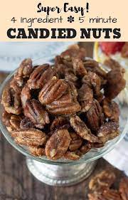 Candied Nuts Recipe Candied Pecans Easy Nut Recipes Candied Pecans