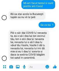 Publicat pe 8 aprilie 2021. Bancul Zilei Caz De InfecÈie Cu Covid 19 De A Rasu Plansu BÄ SÄ Stai Acolo La BucureÈti ÈeapÄn SÄ Nu Vii La ÈarÄ