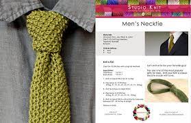 Learn how to tie a knit tie. Learn How To Knit A Necktie With Free Knitting Pattern Video Tutorial By Studio Knit Tie Pattern Free Necktie Pattern Knit Tie