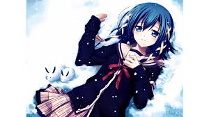 Top 20 beautiful anime girls with blue hair. Beautiful Anime Girl Wallpaper Dark Blue Haired Anime Girls 70302 Hd Wallpaper Backgrounds Download