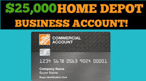 Box the home depot® commercial account overnight delivery/express payments attn: Home Depot Commercial Credit Card Approval 25 000 No Pg Youtube