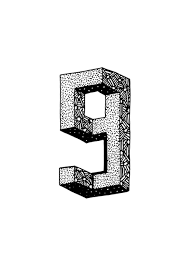 Sofialimasousa Illustration Number Nine 9 Numbers Typography Graphic Design Posters Cool Typography