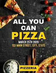 All You Can Pizza All You Can Eat Modelo Postermywall