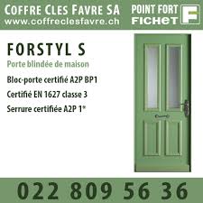 Forstyl S Bloc Porte Certifiee A2p Bp1 Norme Europeenne En 1627 Classe 3 Porte Pointfortfichet Geneve