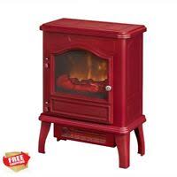 Home decorators collection halwell 63 in. Bold Flame 570920165 Electric Space Heater Red Fireplace Stove Red Ebay