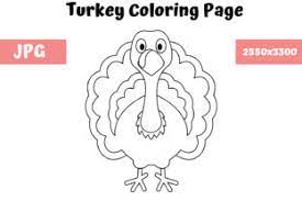 Try making them larger, cooler, and more indestructible! Turkey Coloring Page For Kids Grafico Por Mybeautifulfiles Creative Fabrica