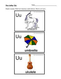 Letter u song.this alphabet song will help your children learn letter recognition and the sign language for the letter u. The Letter U Flashcards Worksheets