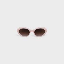 Celine 58mm polarized aviator sunglasses. Cat Eye Sonnenbrille S193 Mit Acetat Rahmen Milchiges Hellrosa 4s193cplb 24pl Celine