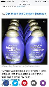 Ogx Biotin And Collagen Shampoo Before And After Something To Try For Fine Hair Biotin And Collagen Shampoo Natural Hair Styles Hair Treatment