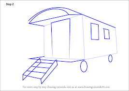 This beginner friendly tutorial show how to draw a house in nine steps. Learn How To Draw A Caravan House Houses Step By Step Drawing Tutorials