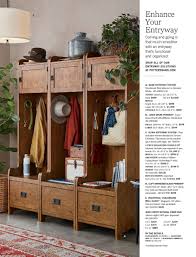 Showcasing a panel headboard design, the bed highlights rustic design and accents. Pottery Barn Winter 2018 D2 Stratton Storage Platform Bed With Drawers Full Queen Mahogany