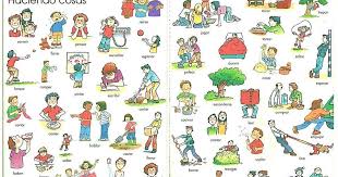 Teach Another Language To Kids T A L K Davis Ca Verbos Con Ilustraciones Kids Talking Teaching Learning Spanish
