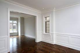 Chairs rails lend a polished look to a room, as do picture moldings, where trim is used in large squares or rectangles to mimic the look of a paneled wall. Does Chair Rail Make A Room Smaller Whaciendobuenasmigas