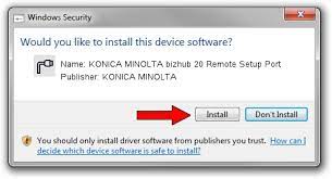 Windows 10 64 bit, windows 8.1 64 bit, windows 8 64 bit, windows 7 64 bit. Download And Install Konica Minolta Konica Minolta Bizhub 20 Remote Setup Port Driver Id 1881333