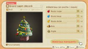 Der katalog in animal crossing: Les Plans Boules De Sapin De Noel Animal Crossing New Leaf
