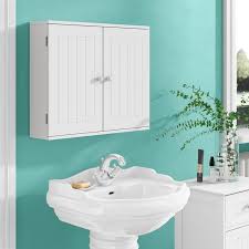 It is lightweight and easy to remove. House Of Hampton Vida 60cm W X 50cm H X 15cm D Wall Mounted Bathroom Cabinet Reviews Wayfair Co Uk