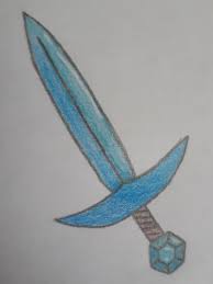 Diamond sword, easy enough to look at but hard enough to draw. Diamond Sword Drawing What S Next Minecraft