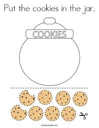 Nutrious jelly bean jar coloring pages : Put The Cookies In The Jar Coloring Page Twisty Noodle