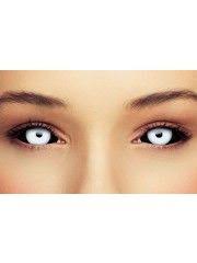 Black And White Sclera Contacts Black And White Sclera Contact Lenses For Banshee Halloween Eye Makeup Contact Lenses Black Contact Lenses