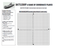 Battleship Coordinate Graphing Pdf Math Worksheets Math Algebra Equations
