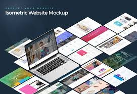 Isometric Website Mockup Website Mockup Website Mockup Templates Website Mockup Psd