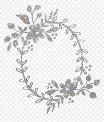 Check spelling or type a new query. Wreath Floral Flowers Silver Glitter Laurel Leaves Rosa Canina Hd Png Download Vhv