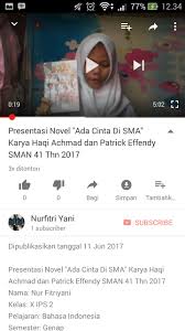 Check spelling or type a new query. Presentasi Novel Ada Cinta Di Sma Karya Haqi Achmad Dan Patrick Effendy Sman 41 Thn 2017