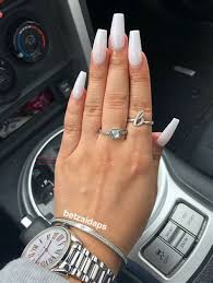 French ombre features ombre art in the classic french manicure colors of white and nude. White Powder Acrylic Nails Drone Fest