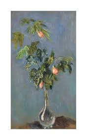 Hours may change under current circumstances Flowers In A Vase 1888 By Claude Monet Paper And Canvas Print Philadelphia Museum Of Art Art On Demand Store