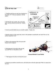 Apollo 13 Video Guide By Lesson Universe Teachers Pay Teachers