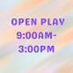 Open Play — HAPPY PLAY event image
