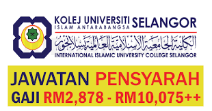 Kolej universiti islam antarabangsa selangor. Jawatan Kosong Terkini Di Kolej Universiti Islam Selangor Kuis Pensyarah Gaji Rm2 878 00 Rm10 075 00 Jobcari Com Jawatan Kosong Terkini